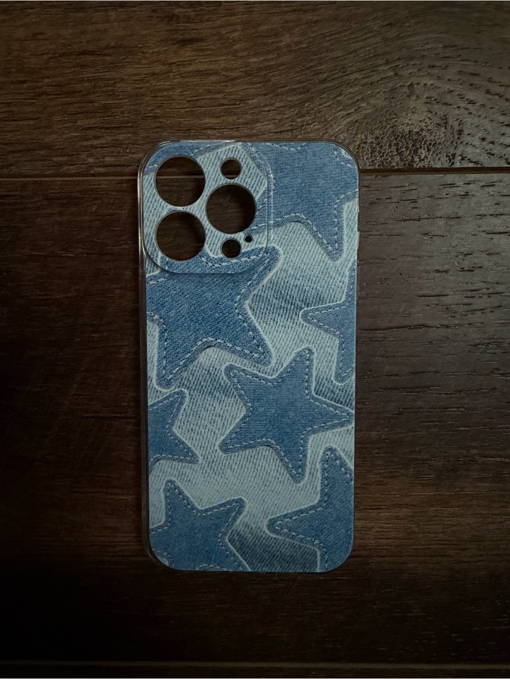 Denim Star Pattern IPhone 13 Pro Case - Blue